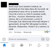 Asistentă medicală, DATĂ AFARĂ de proprietar, pentru că trata pacienți cu COVID-19